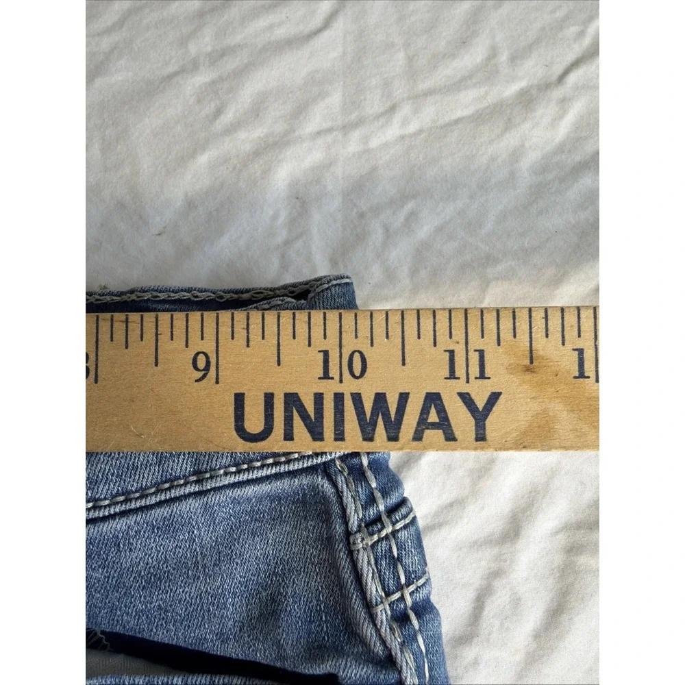 BKE Denim Conner Straight Leg Jeans Girls 6‎ Y2K Embroidered Pocket Western